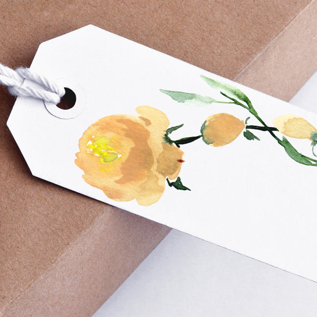 8 FREE Printable Watercolor Gift Tags