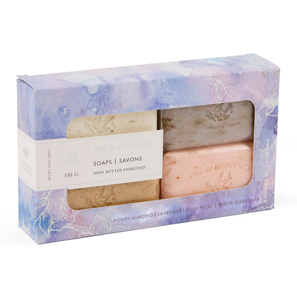 150G Best Sellers Set of 4: Purple Box Floral & Sweet – Pré de