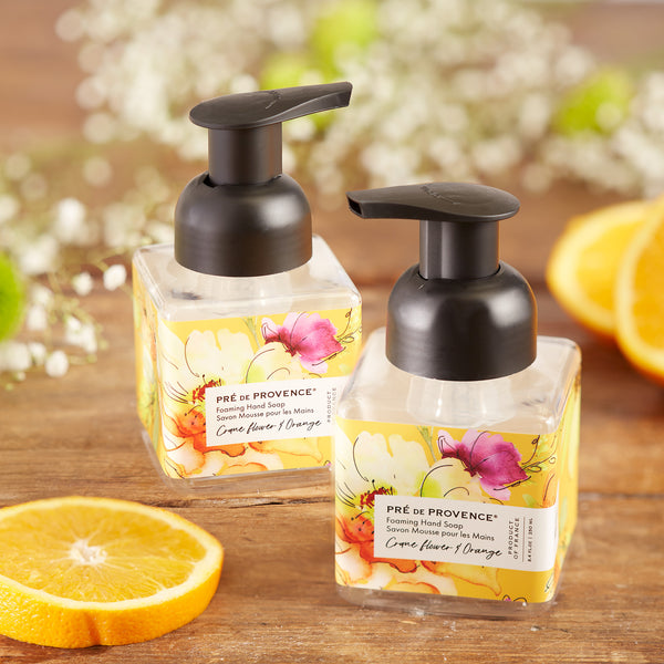 Le Jardin - Crane Flower & Orange Foaming Soap – Pré de Provence