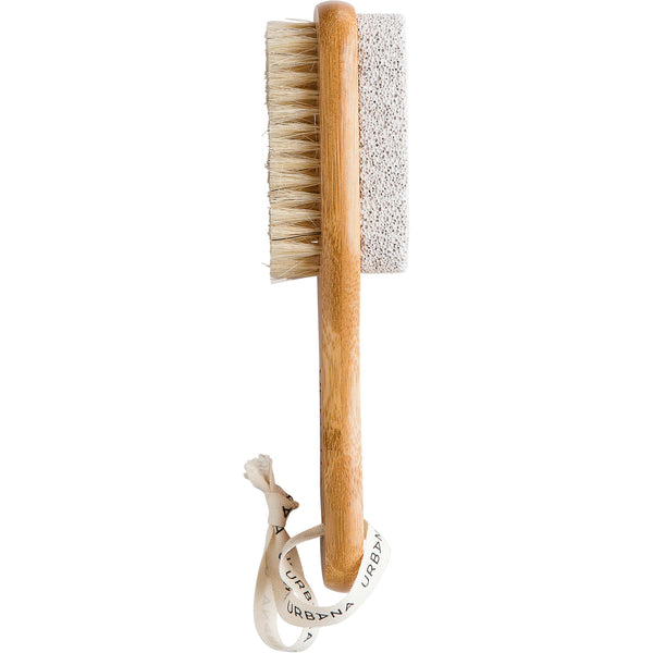 Pumice stone and nail brush with wooden handle - Cose della Natura