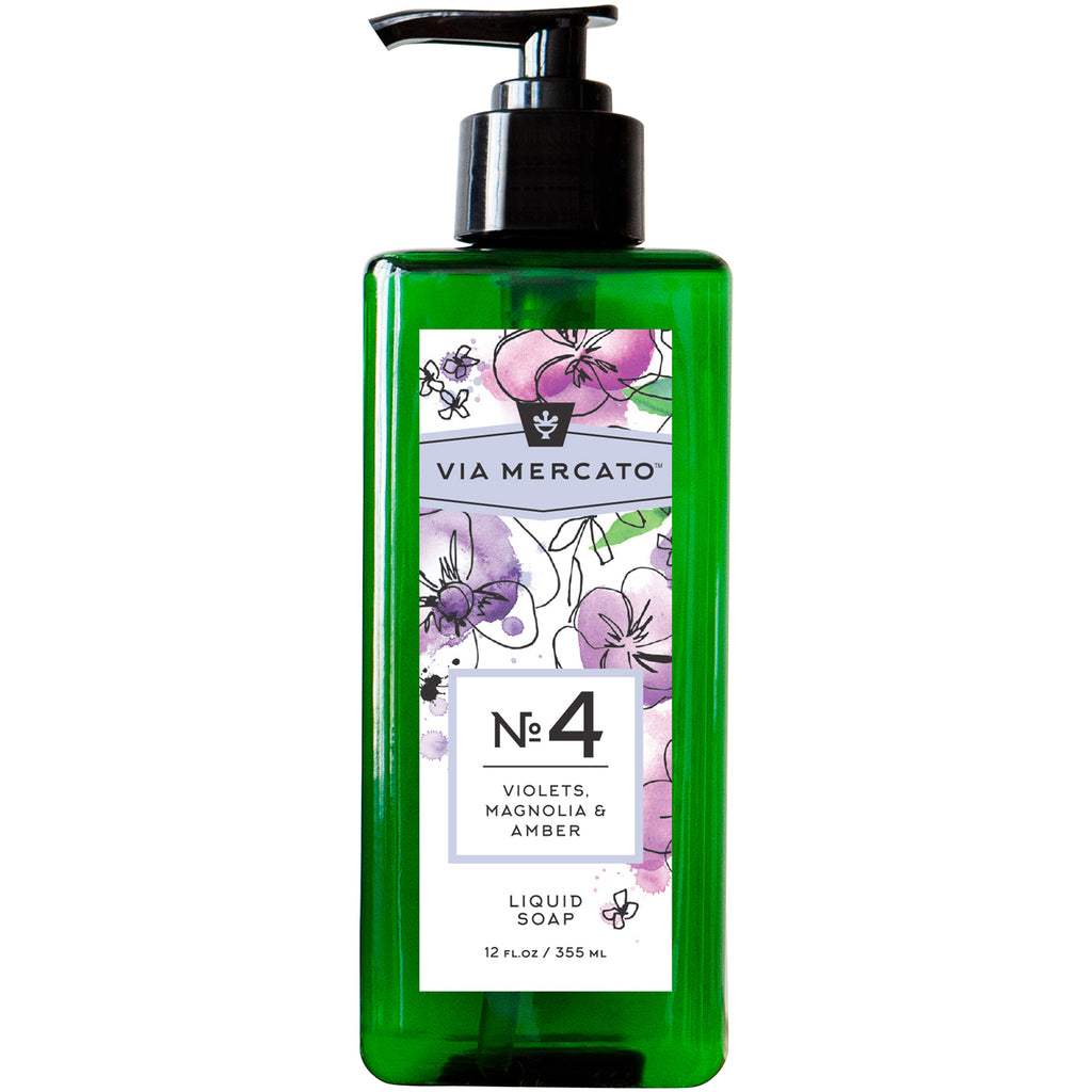 Liquid Hand Soap - Violet, Magnolia & Amber