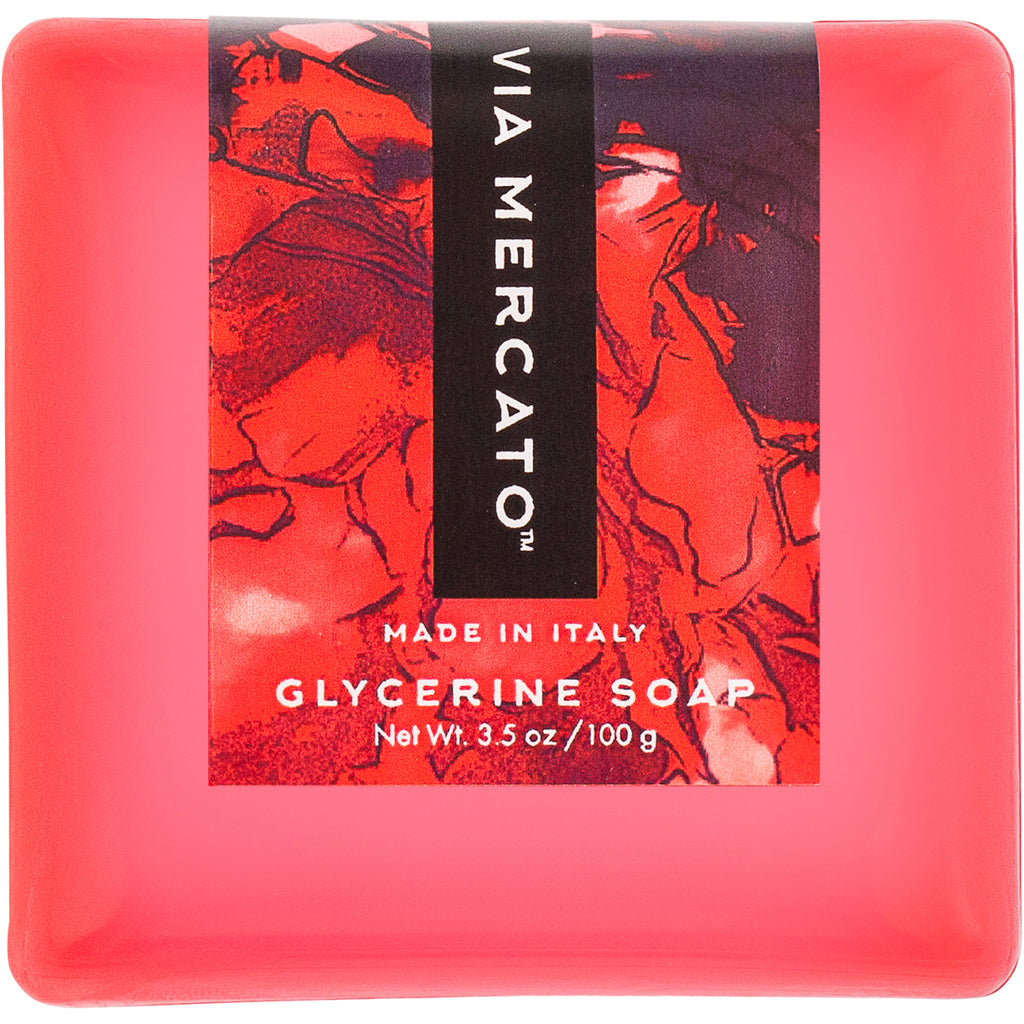Via Mercato Bella Glycerine Soap - Sour Cherries & Pomegranate