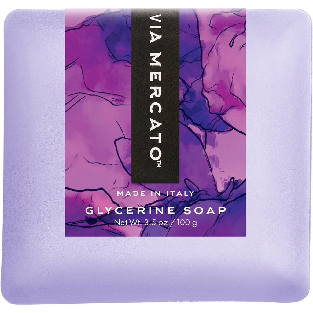 Via Mercato Bella Glycerine Soap - Black Currant & Orange Blossoms