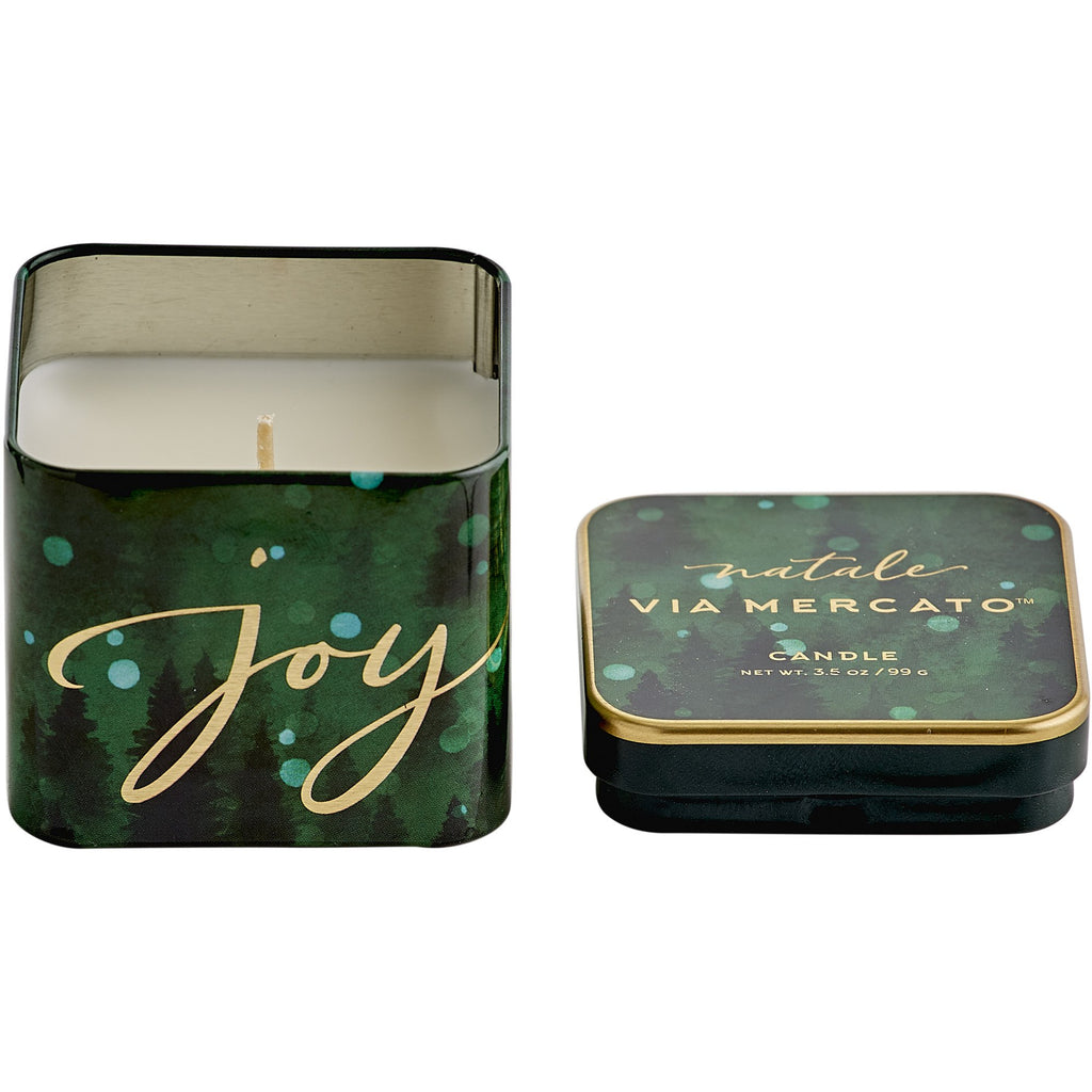 Natale Square Candle - Joy
