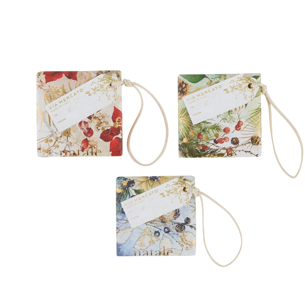 Via Mercato Natale Gift Soap Ornament (100g x 3)
