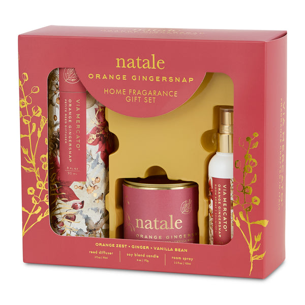 Natale Home Fragrance Set Of 3 - Orange Ginger Snap