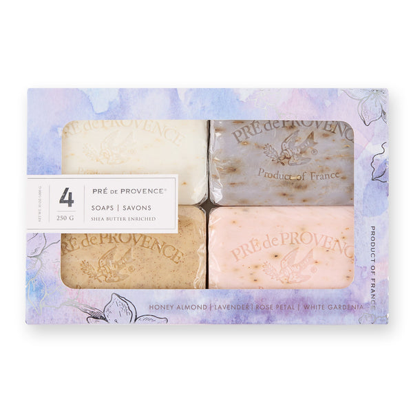 250G Best Sellers Set of 4: Purple Box Floral & Sweet